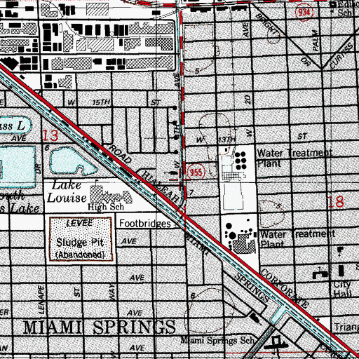 Topographic Map of Andy's Nursery School, FL