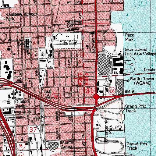 Topographic Map of Applied Technology School, FL