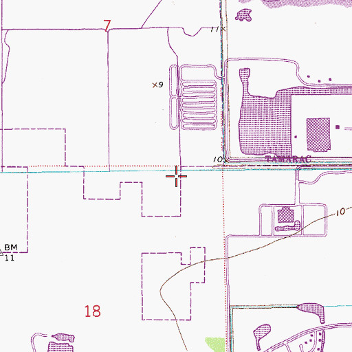 Topographic Map of Arc Broward School, FL