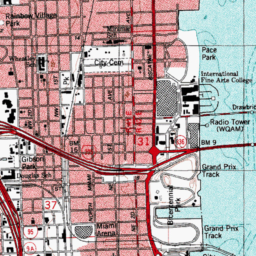 Topographic Map of 500 Role Models School, FL