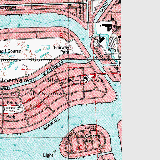 Topographic Map of Abbott Nursery and Day Care Center, FL