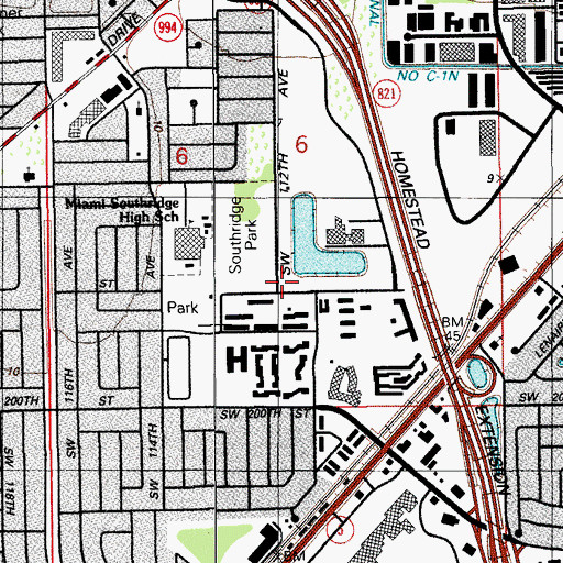 Topographic Map of Abig Satellite Learning Center, FL