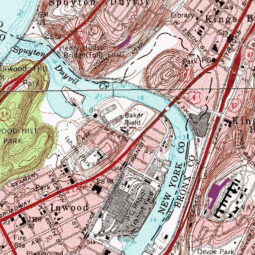 Topographic Map of Chrystie Field House, NY
