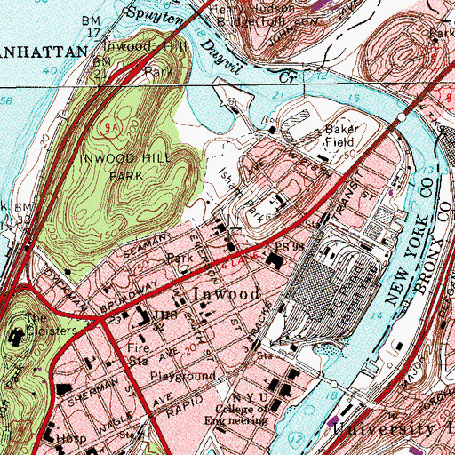 Topographic Map of Good Shepherd School, NY