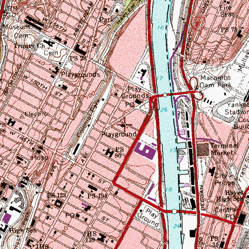 Topographic Map of Resurrection School, NY