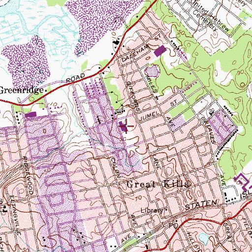 Topographic Map of Public School 32, NY