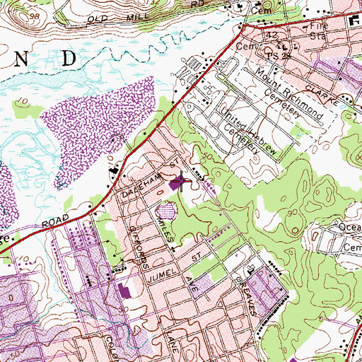 Topographic Map of Public School 37, NY