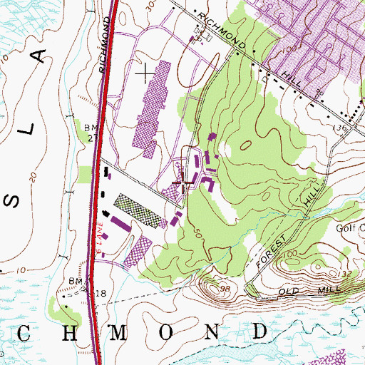 Topographic Map of Public School 58, NY
