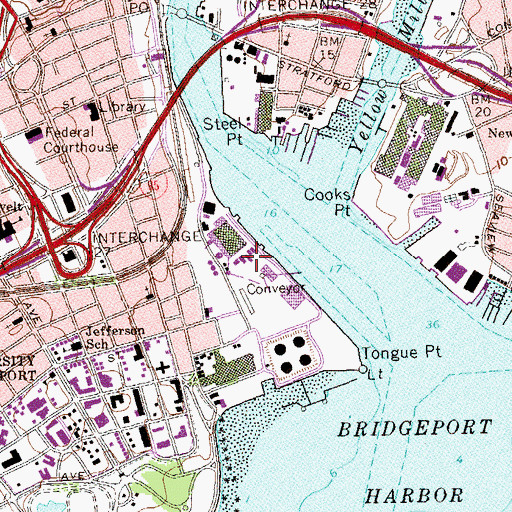 Topographic Map of Holy Rosary School, CT