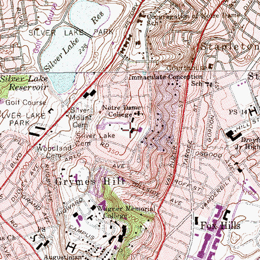 Topographic Map of Kelleher Center, NY