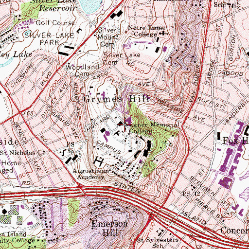 Topographic Map of Horrman Library, NY