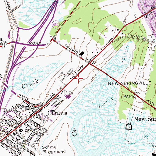Topographic Map of Fire Department New York Engine 154 Foam Unit 167, NY