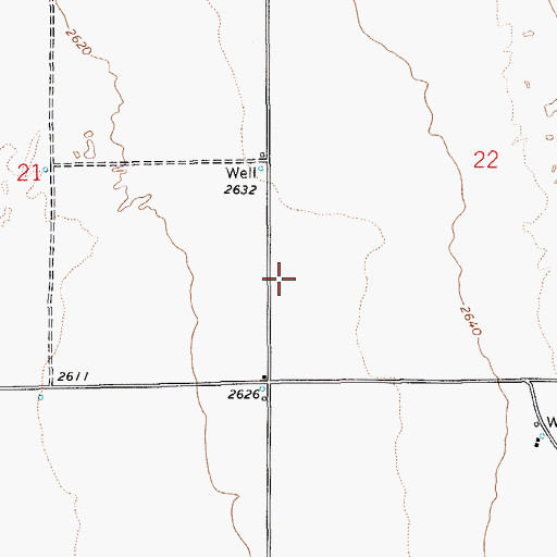 Topographic Map of Rosemary Clarke Middle School, NV