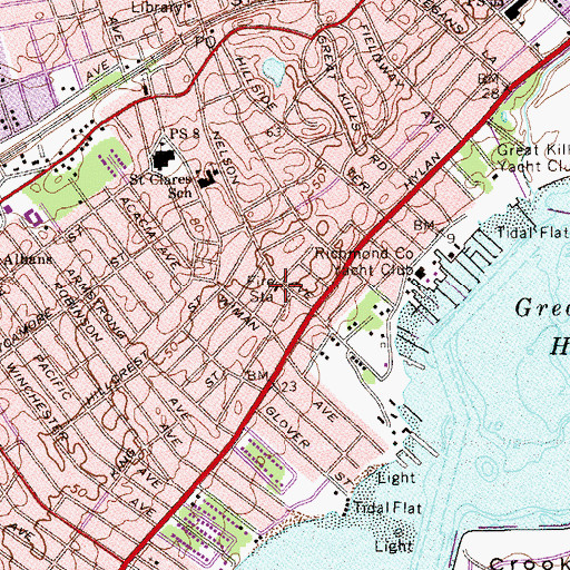 Topographic Map of New York Ladder Company 82, NY