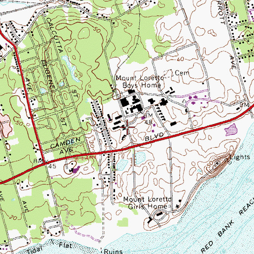 Topographic Map of Pellman Cottage, NY