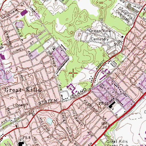 Topographic Map of Firefighter Christopher J Seidenburg Park, NY