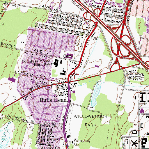Topographic Map of Hellenic Church, NY