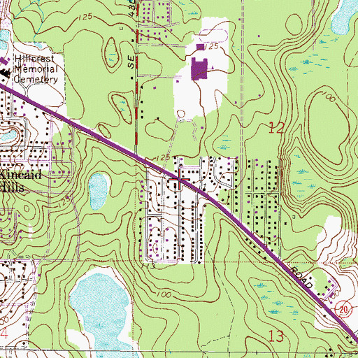 Topographic Map of The Oasis, FL