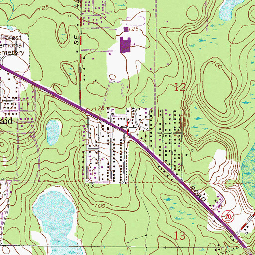 Topographic Map of The Church of God of Prophecy, FL