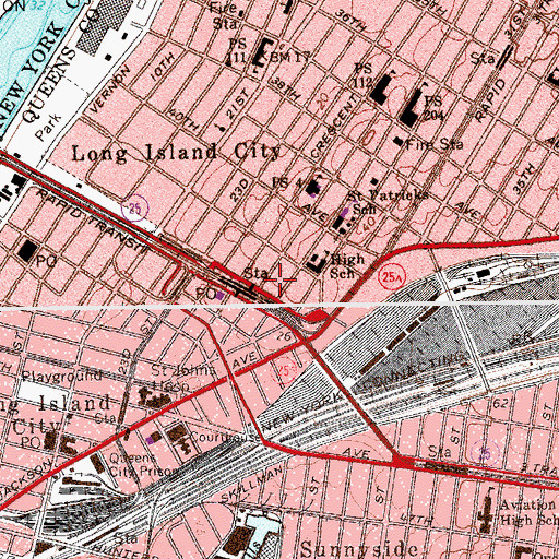 Topographic Map of Brewster Building, NY