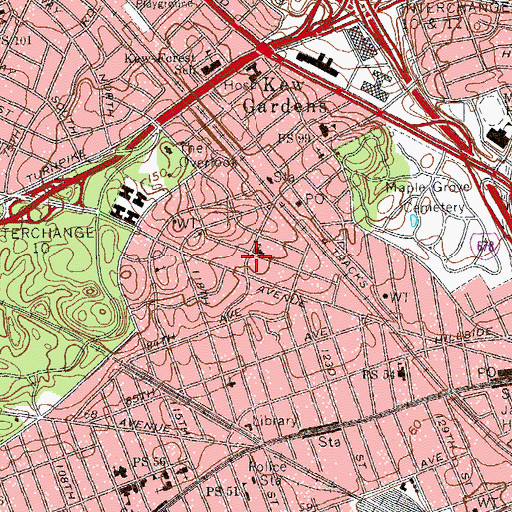 Topographic Map of Congregation Shaare Tova, NY
