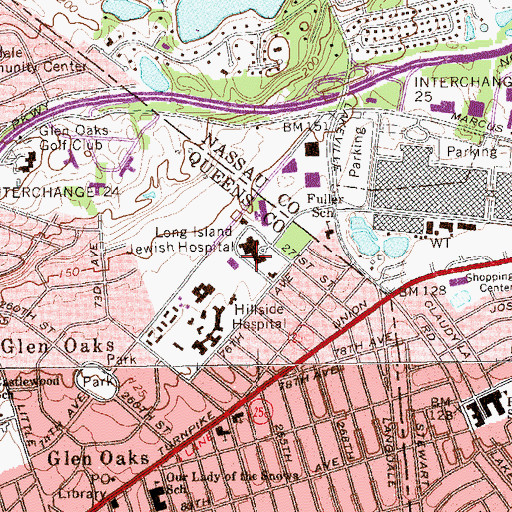 Topographic Map of Helen and Irving Schneider Children's Hospital, NY