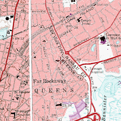 Topographic Map of Congregation Knesseth Israel, NY