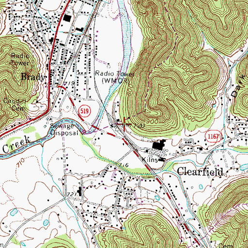 Topographic Map of Armstrong Family, KY
