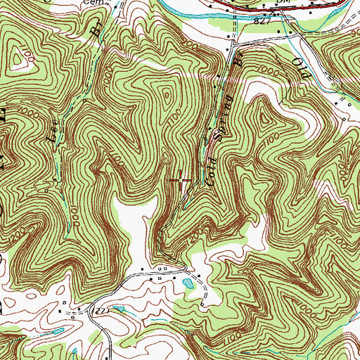 Topographic Map of Barnette Family Cemetery, KY