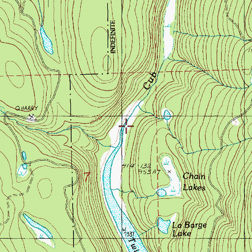Topographic Map of Walter R. Briggs Old Growth Forest Area, WA