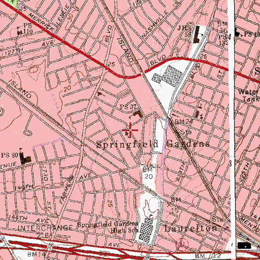 Topographic Map of Grace Moravian Church, NY