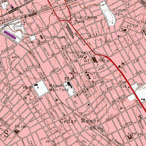 Topographic Map of Redeemed Christian Church of God, NY