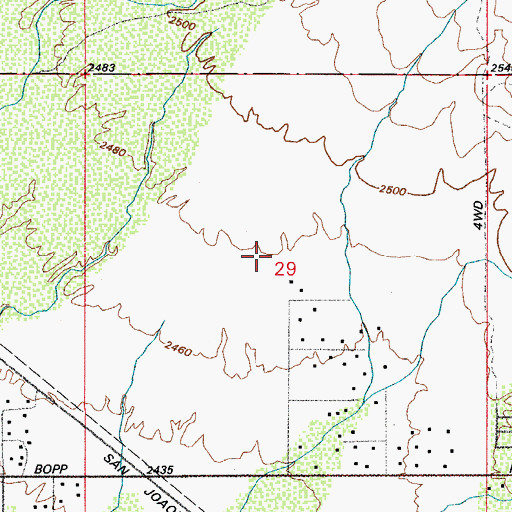 Topographic Map of Laura Nobles Banks Elementary School, AZ