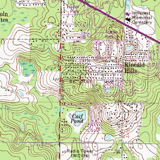 Topographic Map of Faith Missionary Baptist Church, FL