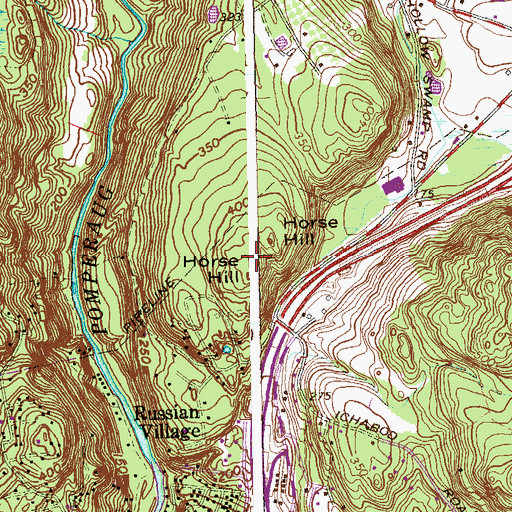 Topographic Map of Horse Hill, CT