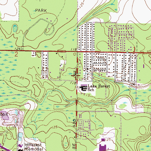 Topographic Map of Compassionate Outreach Ministries, FL