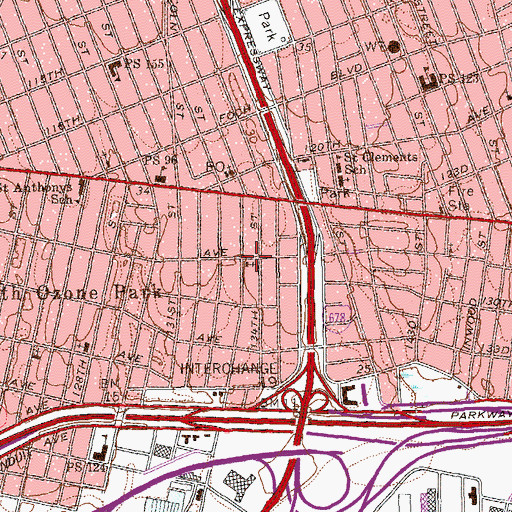 Topographic Map of Spirit and Truth Christian Center, NY