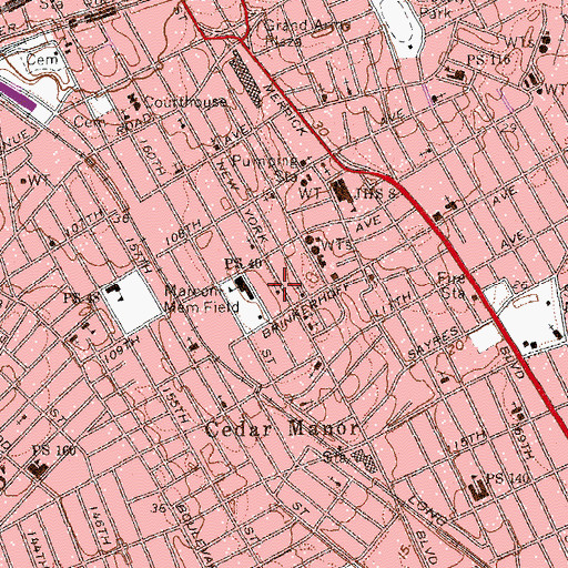 Topographic Map of Universal Church of God, NY