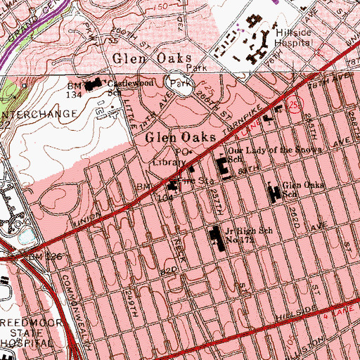 Topographic Map of Fire Department New York Engine 251, NY