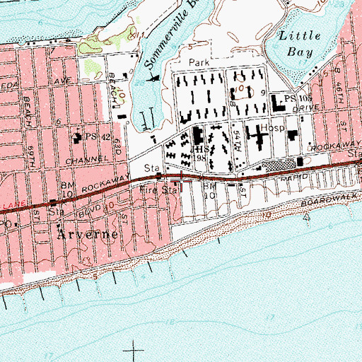 Topographic Map of Fire Department New York Engine 265 Ladder 121, NY