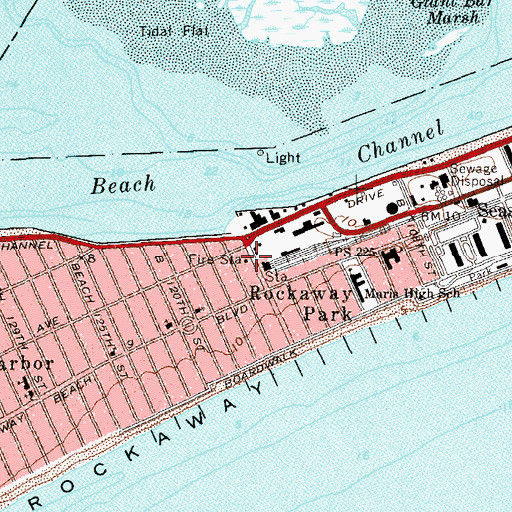 Topographic Map of Fire Department New York Engine 268 Ladder 137, NY