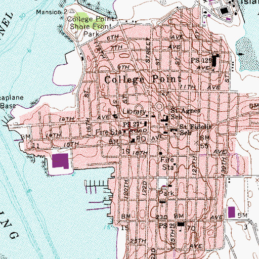 Topographic Map of Fire Department New York Engine 297 Ladder 130, NY