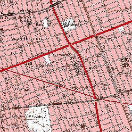 Topographic Map of New York Ladder Company 150, NY