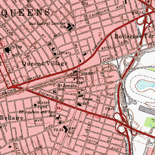 Topographic Map of Fire Department New York Engine 304 Ladder 162, NY