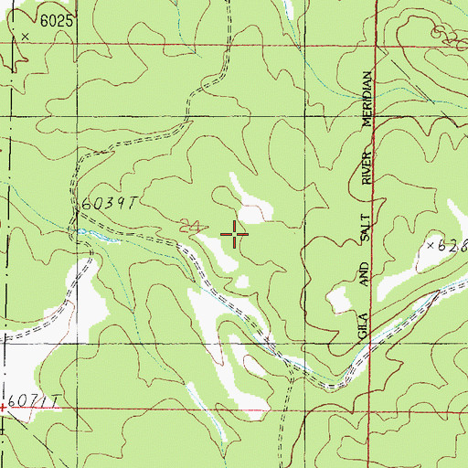 Topographic Map of Henrie Tank, AZ