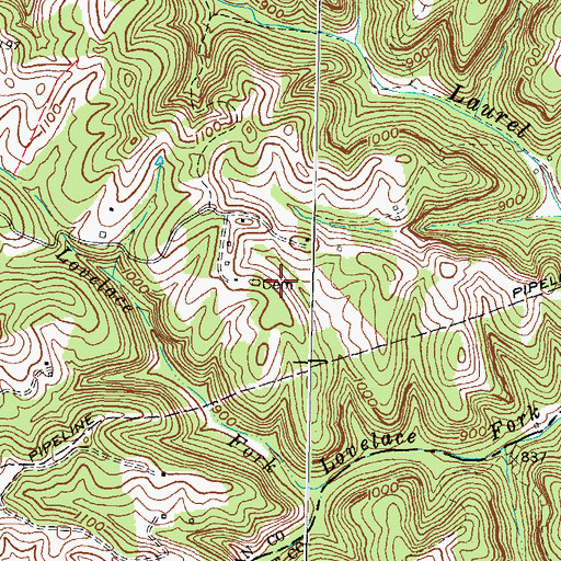 Topographic Map of Conn Cemetery One, KY