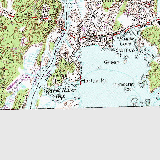 Topographic Map of Horton Point, CT