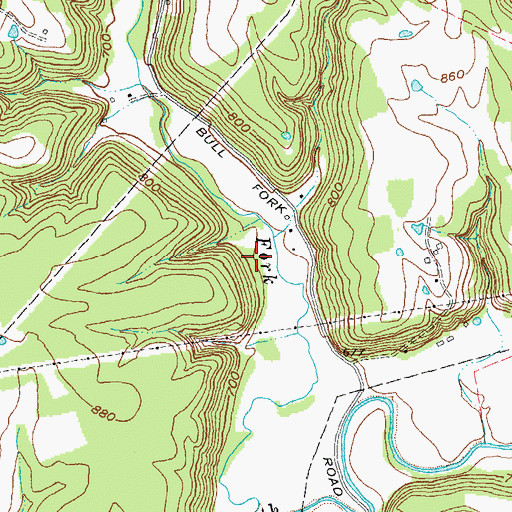 Topographic Map of DeWitt Cemetery, KY