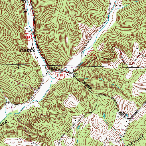 Topographic Map of Dillion Cemetery, KY