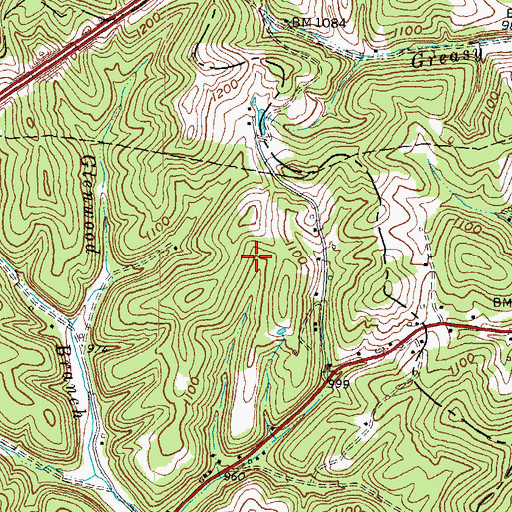 Topographic Map of Eden Cemetery, KY